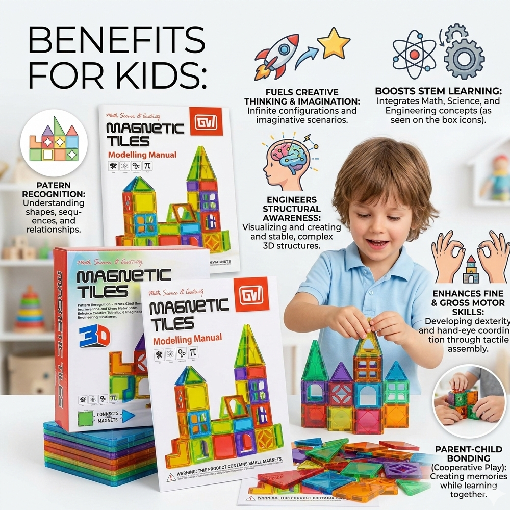 3D MAGNETIC TILES