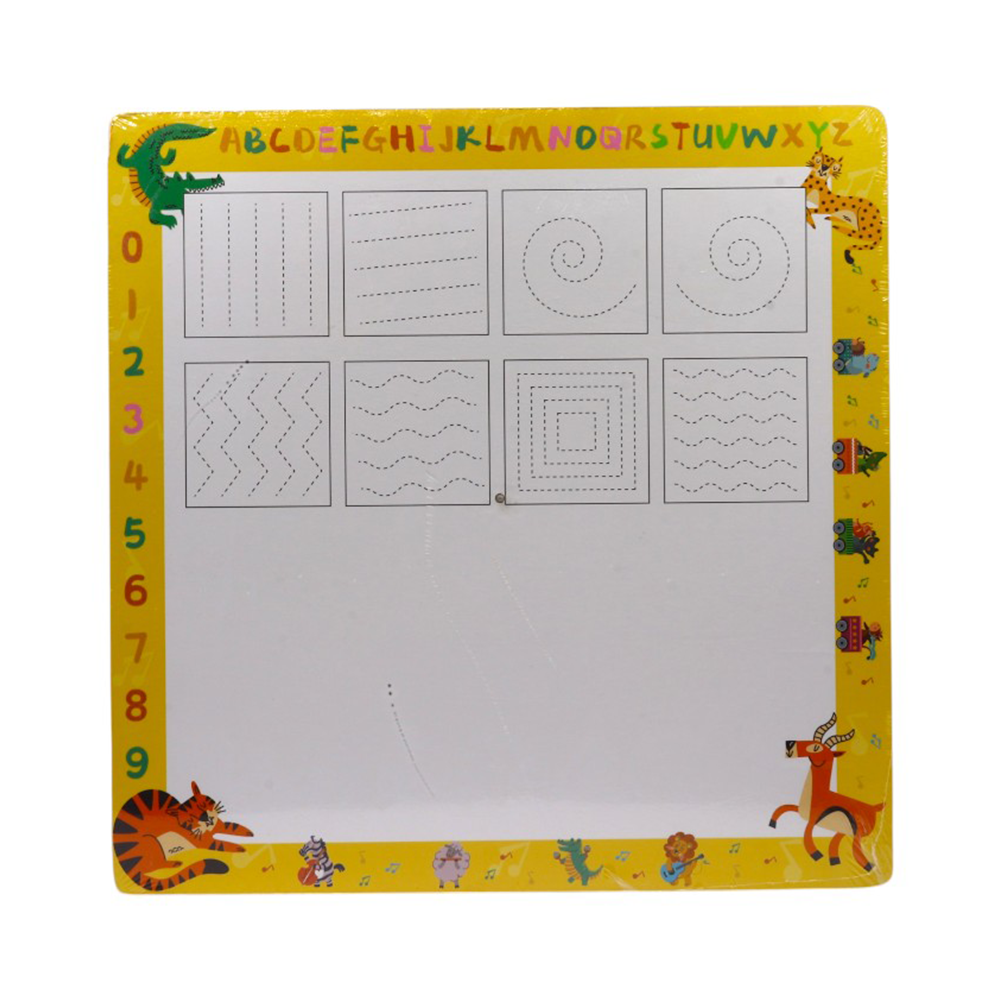 Montessori Police Wooden Clock Puzzle 5-in-1 with Whiteboard – Kids Learning Toy