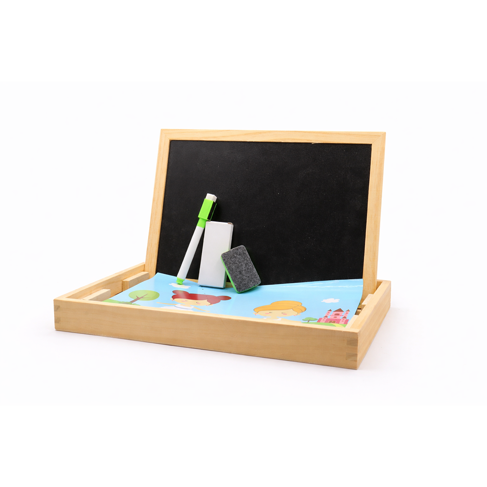 Kids 4-in-1 Magnetic Math & Drawing Montessori Wooden Case – Princess Theme