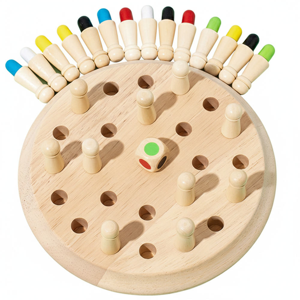 KIDS WOODEN MEMORY CHALLANGE EDUCATIONAL TOYS