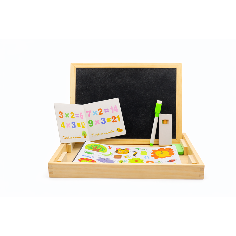 Wooden Animal & Math Learning Board for Kids | Educational Puzzle Toy