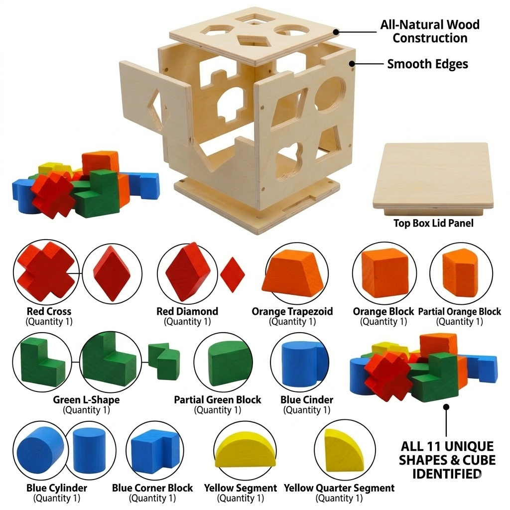 Shape & Colours Intelligence Box for Preschool – Educational Toy for Kids