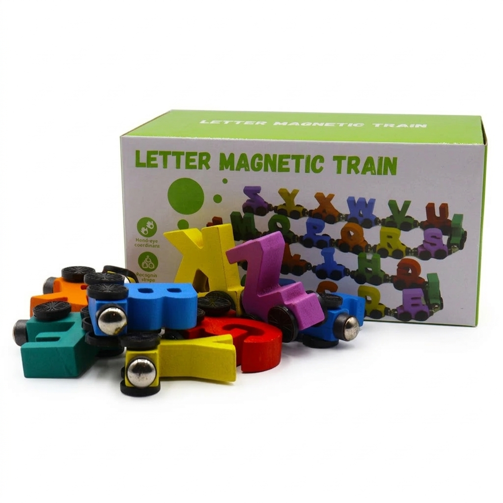 Magnet ABC Letter Train – Multi-Color | Kids Educational Toy for Learning Alphabets