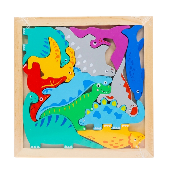 3D Wooden Dinosaur Jigsaw Puzzle | Montessori Learning Toy